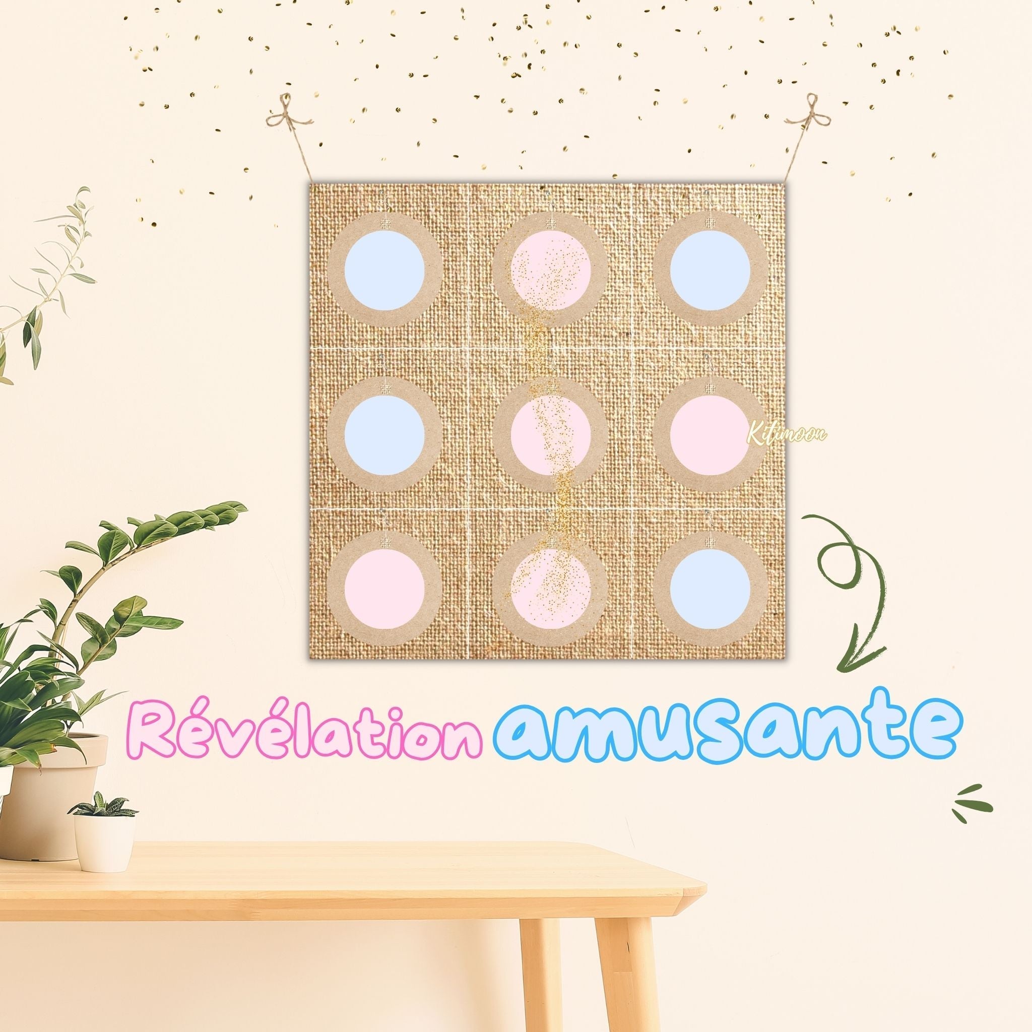 Morpion Géant Gender Reveal 