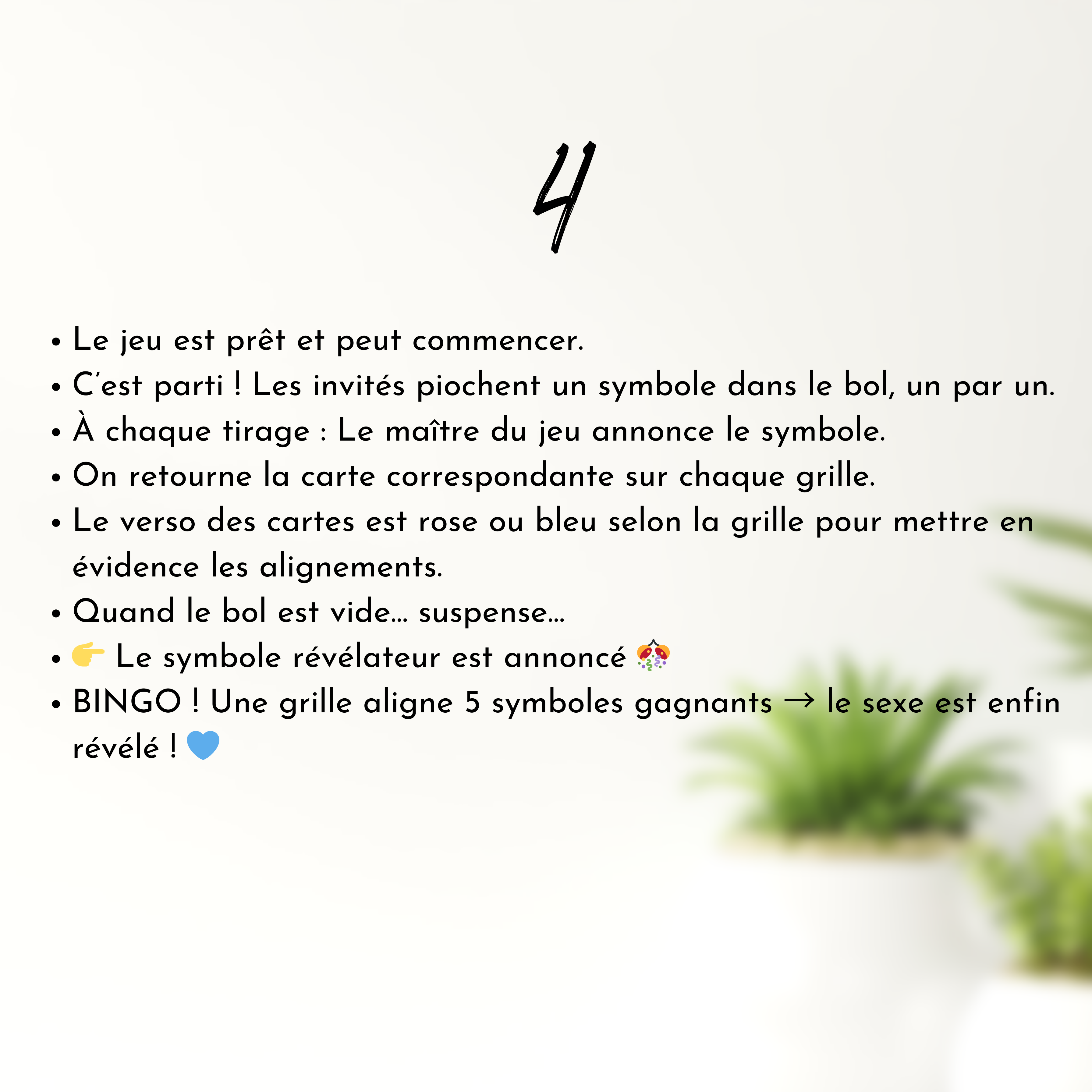 Bingo Géant Gender Reveal